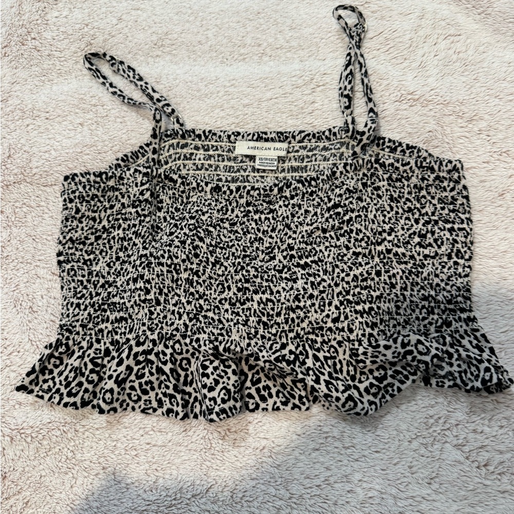 American Eagle Outfitters Leopard Print Top